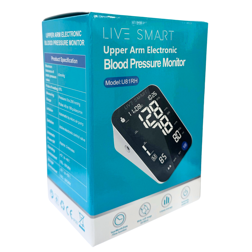 ESFIGMOMANOMETRO DIGITAL DE BRAZO CON BLUETOOTH - Live Smart