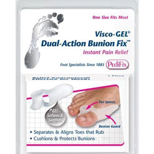 SEPARADOR DE DEDO Y PROTECTOR DE JUANETE Visco-GEL® Dual-Action Bunion Fix™ - PediFix®