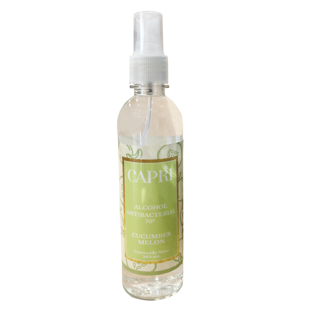 ALCOHOL ANTIBACTERIAL EN SPRAY Melon-Pepino - Capri Advanced