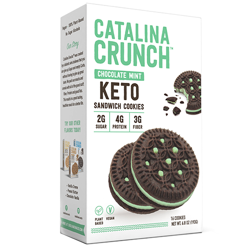 GALLETAS KETO SABOR A CHOCOLATE RELLENO DE MENTA - CATALINA CRUNCH®