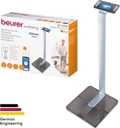 [BF1000] BALANZA DIGITAL CON PEDESTAL, MEDICION CRUZADA, ANALISIS CORPORAL Y WIFI - Beurer™